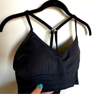 Sleek and chic Lululemon Ebb to Street yoga bra